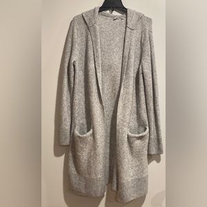 GAP long gray cardigan sweater